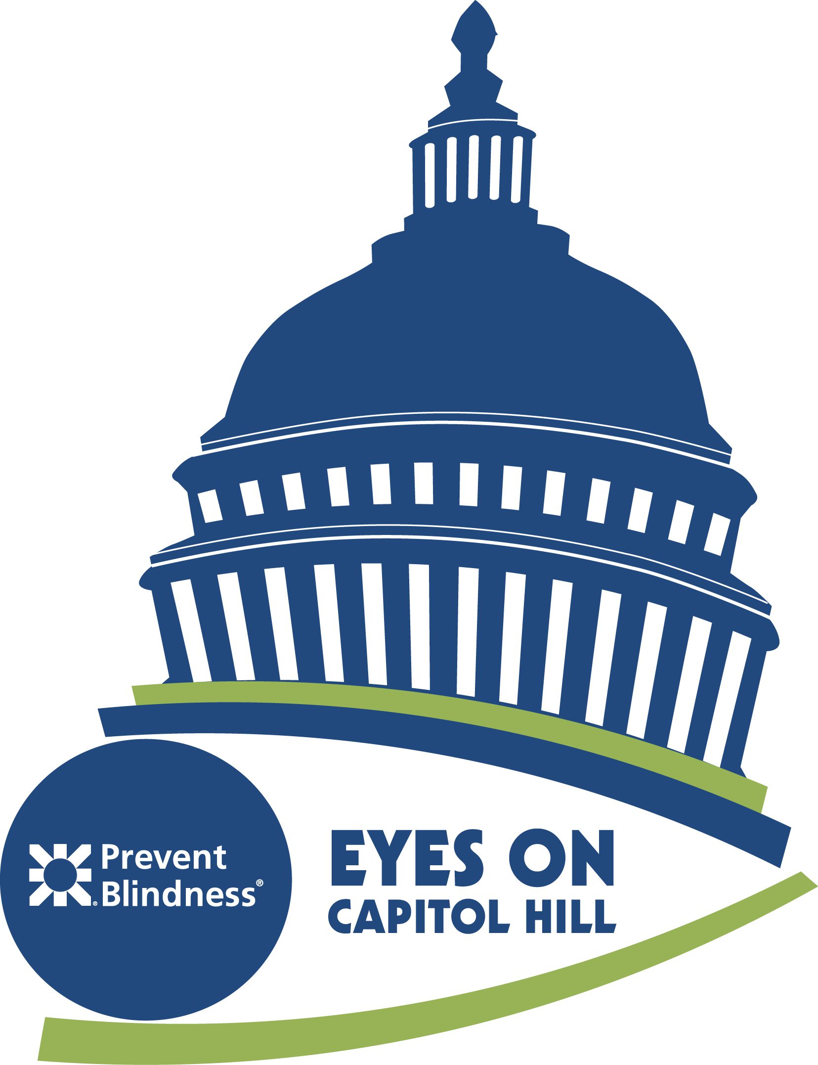 A banner for Eyes on capital Hill Event by Prevent Blindness