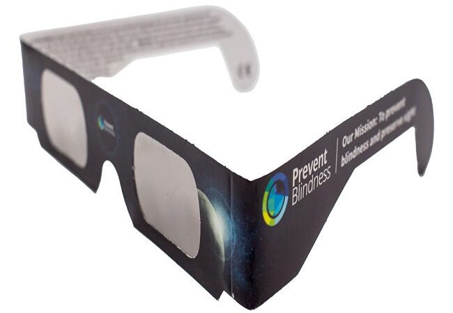 Prevent Blindness solar eclipse glasses